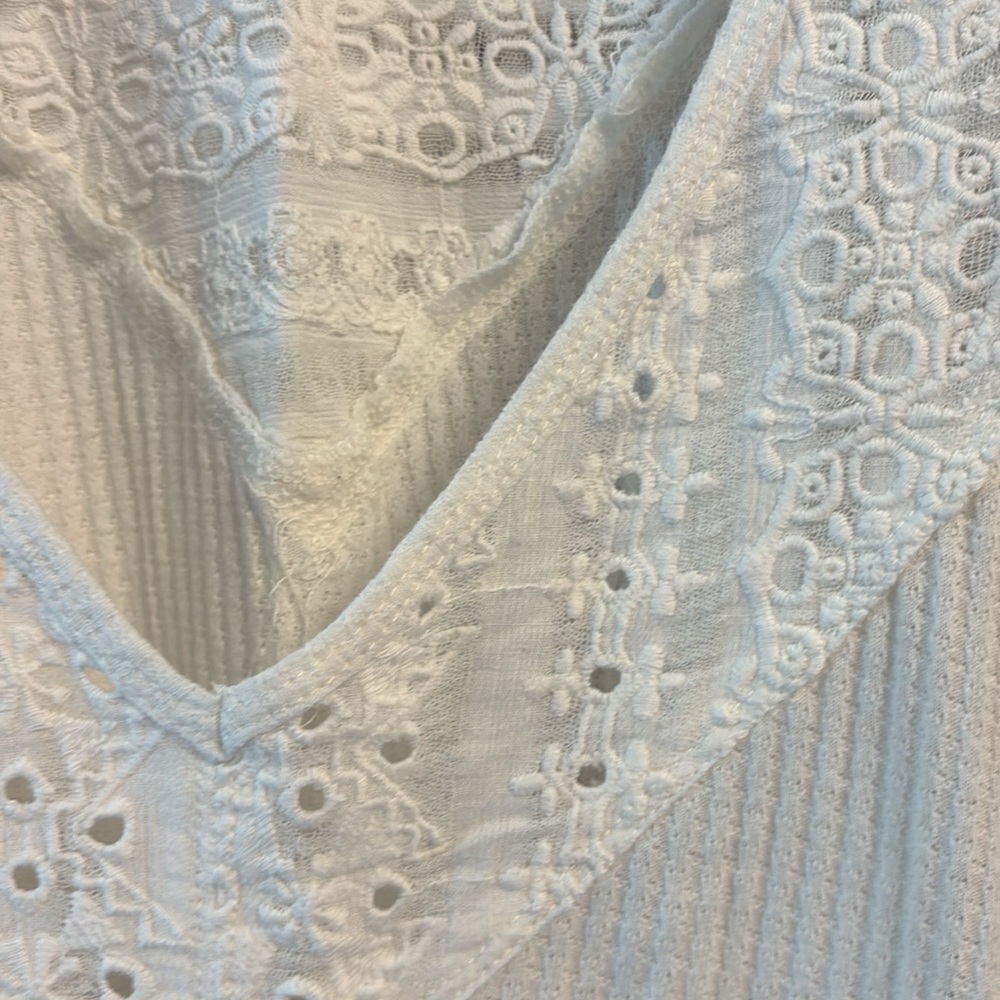 Free People cotton gauze oversized blouse S